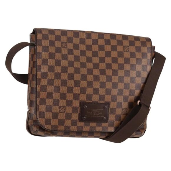 LOUIS VUITTON Damier Ebene Brooklyn MM Shoulder Bag N51211 LV Auth 118794V - Picture 1 of 15